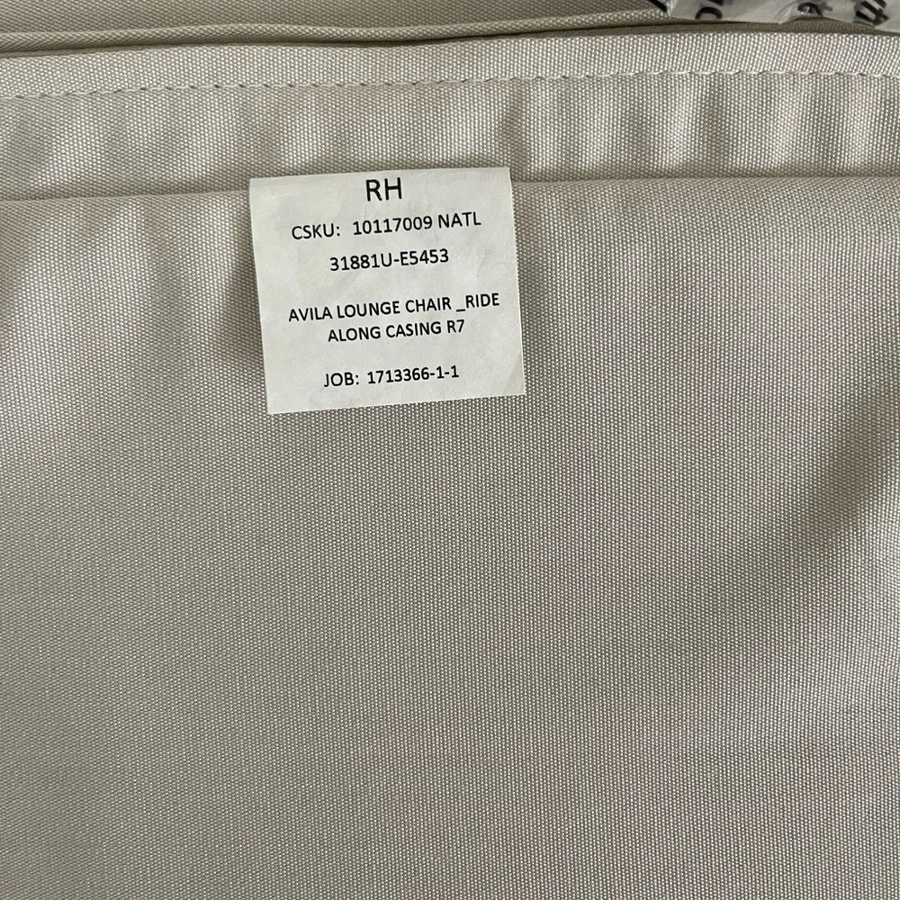 Restoration hardware Canvas Natural Accent cushion covers set by sunbrella